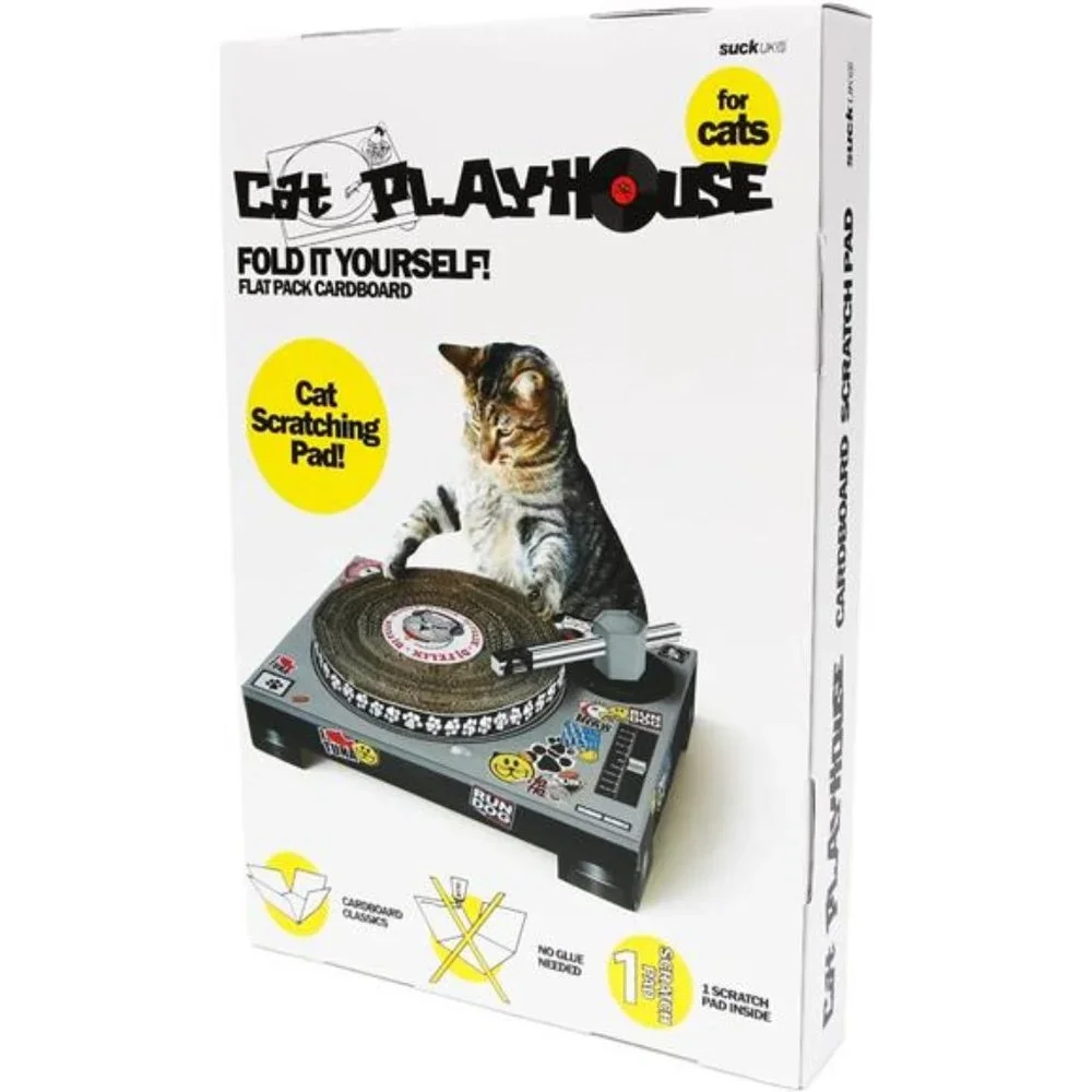Cat Scratcher DJ Deck Interactive Cat Toys Cat Scratching Post Alternative